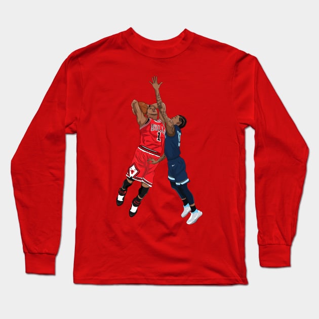 D Rose on JA Long Sleeve T-Shirt by xavierjfong